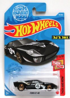 2021 Hot Wheels FORD GT-40 #78/250 Black Gum Ball Rally 3000 Race Car #1/10 Then & Now Series New