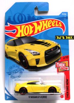 2021 Hot Wheels 2017 NISSAN GT-R (R35) #79/250 Yellow Factory Muscle Car #2/10 Then & Now Series New