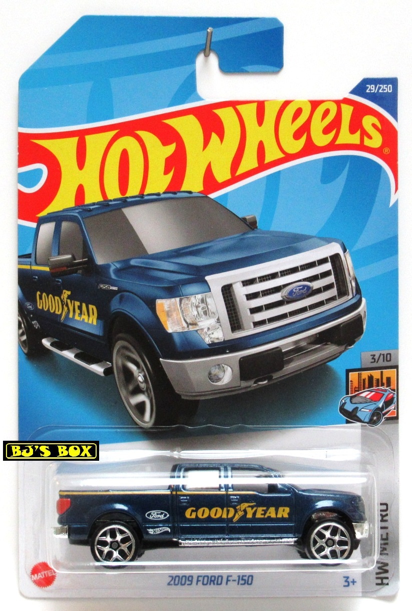 Hot Wheels 2022 2009 FORD F-150 Blue #29/250 Goodyear Tire Pickup Truck HW Metro 3/10 New