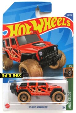 Hot Wheels 2022 2017 JEEP WRANGLER #126/250 Orange Off-Road 4x4 Treasure Hunt TH Mud Studs New