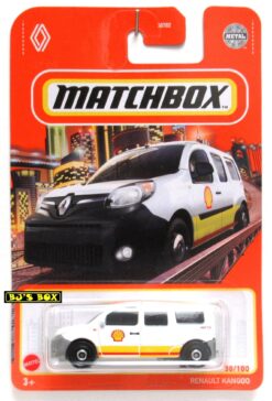 Matchbox 2022 RENAULT KANGOO #30/100 White & Yellow Shell Oil Service Van New