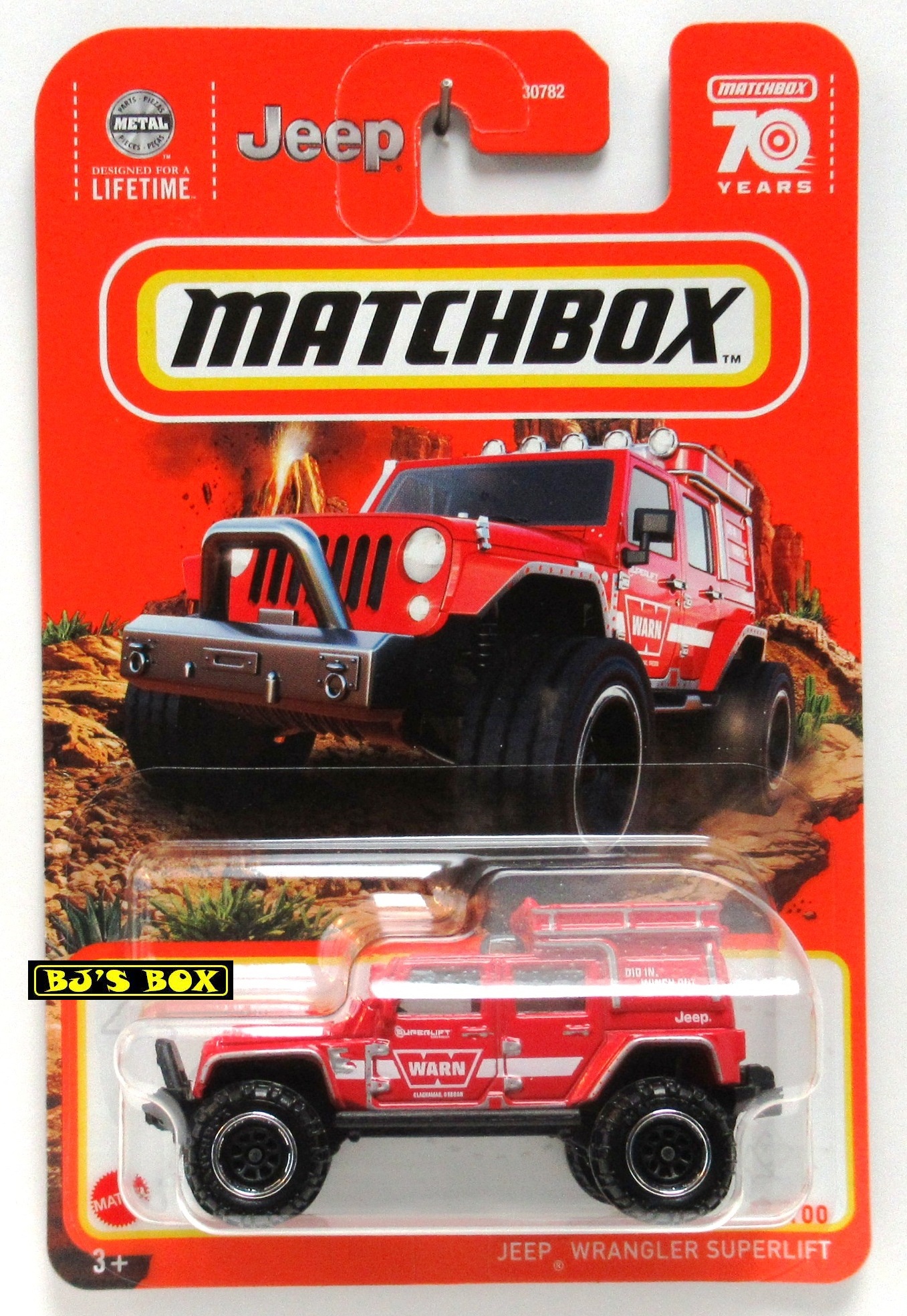 2023 Matchbox JEEP WRANGLER SUPERLIFT Red 4dr 4x4 #42/100 Warn Winch Promo SUV New