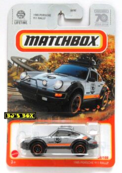 2023 Matchbox 1985 PORSCHE 911 RALLY Grey Orange Black #80/100 70th Special Edition New