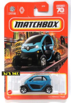 2023 Matchbox 70 Years 2022 RENAULT TWIZY Blue Black 2dr Electric Micro Car #82/100 New