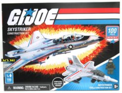 G.I. JOE SKYSTRIKER Construction Set 100 Pieces Building Blocks Fighter Jet and Figure New