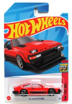 2023 Hot Wheels '82 TOYOTA SUPRA Red Black Classic Sports Car #167 HW The 80's 10/10 New