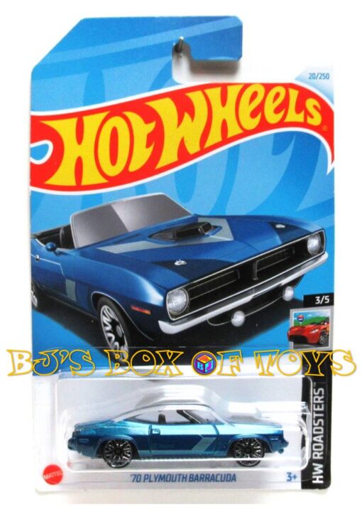 2024 Hot Wheels '70 PLYMOUTH BARRACUDA Blue Convertible Shaker #20