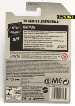 2019 Hot Wheels TV SERIES BATMOBILE Black Red with Blue Flames 118/250 Batman 3/5 New