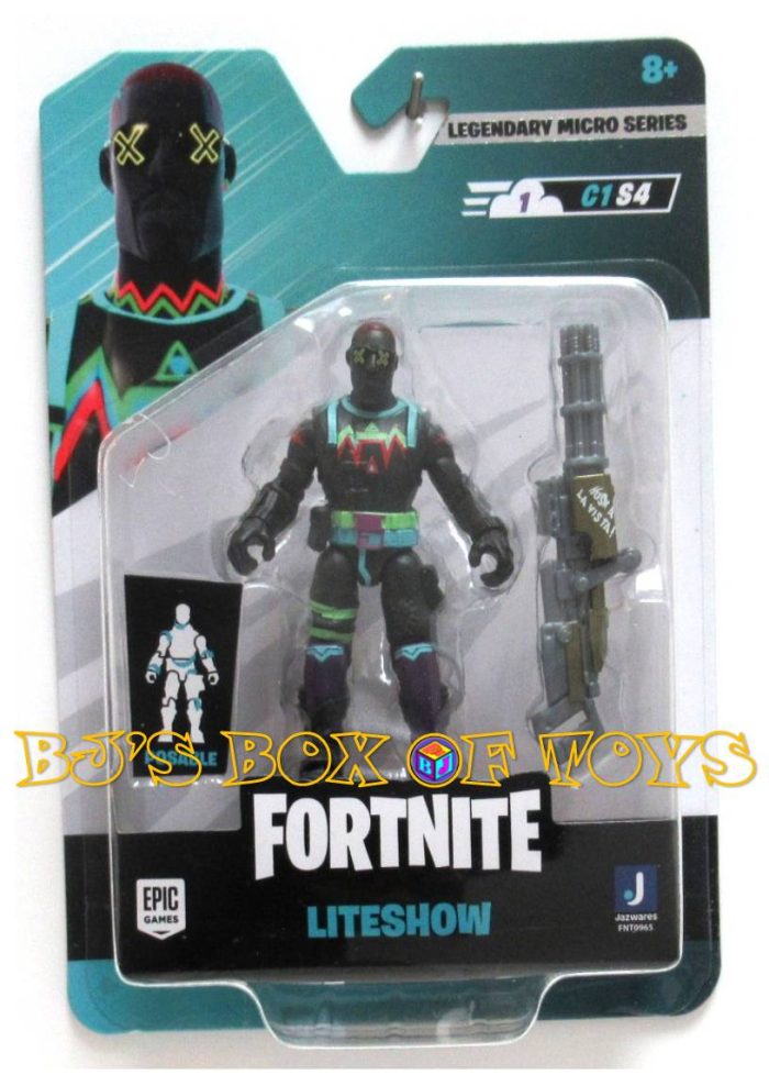 FORTNITE Legendary Micro Series #21 LITESHOW 2.5in. Figure and Accessory C1S4 New