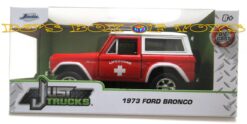 Jada Toys Die-Cast 1973 FORD BRONCO Red White Classic Lifeguard SUV 1:32 Scale New