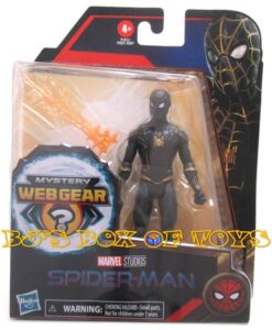 Marvel Studios Spider-Man Black and Gold Suit SPIDER-MAN 5in. Action Figure with Web Gear New