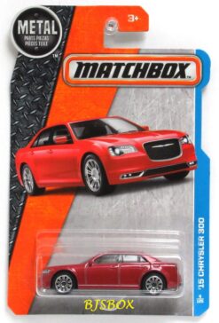2016 Matchbox '15 CHRYSLER 300 Red Mopar Luxury Muscle Car #4/100 MBX Adventure City New