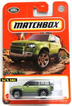 2021 Matchbox 2020 LAND ROVER DEFENDER 10 Green Black Luxury 4x4 #11/100 MBX Off-Road New