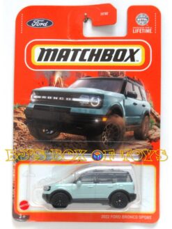 2024 Matchbox 2022 FORD BRONCO SPORT Light Blue 4 Dr. SUV No Number Early Release New