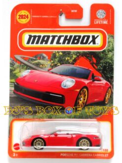 2024 Matchbox PORSCHE 911 CARRERA CABRIOLET Red German Classic #79/100 MBX RoadTrip New