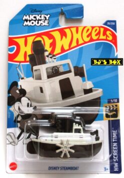 2022 Hot Wheels DISNEY STEAMBOAT Brown White Mickey Mouse #35/250 HW Screen Time 3/10 New