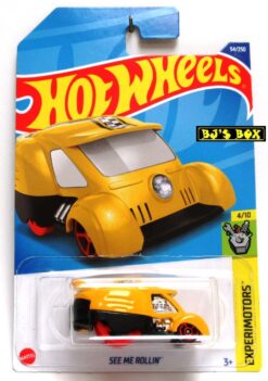 2022 Hot Wheels SEE ME ROLLIN Yellow Dice Themed Van #54/250 HW Experimotors #4/10 New