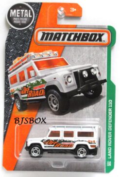 2016 Matchbox LAND ROVER DEFENDER 110 White Off-Road 4x4 SUV #111/125 MBX Explorers New