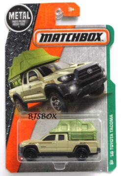 2017 Matchbox '16 TOYOTA TACOMA Brown Tent Camper 4x4 Pickup Truck #86/125 MBX Explorers New