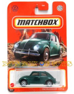 2022 Matchbox 1962 VOLKSWAGEN BEETLE Dark Green Antique VW #93/100 MBX Off-Road New