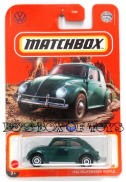 2022 Matchbox 1962 VOLKSWAGEN BEETLE Dark Green Antique VW #93/100 MBX Off-Road New