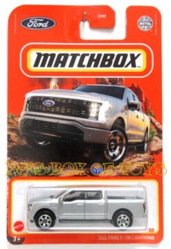2022 Matchbox 2022 FORD F-150 LIGHTNING Silver 4dr Electric Pickup Truck #84/100 MBX Off-Road New