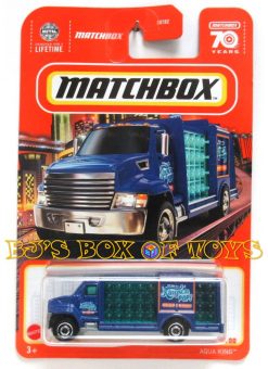 2023 Matchbox 70 Years AQUA KING Blue Bottle Water Delivery Truck #57/100 MBX Metro New
