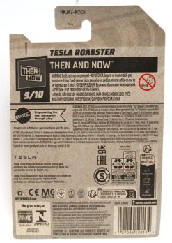 2023 Hot Wheels TESLA ROADSTER Orange Electric Sports Car #249 Then and Now 9/10 New