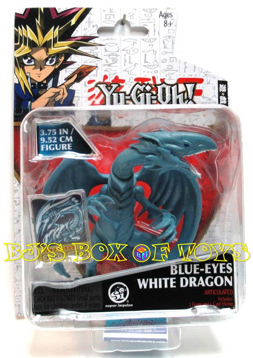 Yu-Gi-Oh! Duel Monsters BLUE EYES WHITE DRAGON Action Figure 3.75" with Exclusive Card Sticker New (Copy)