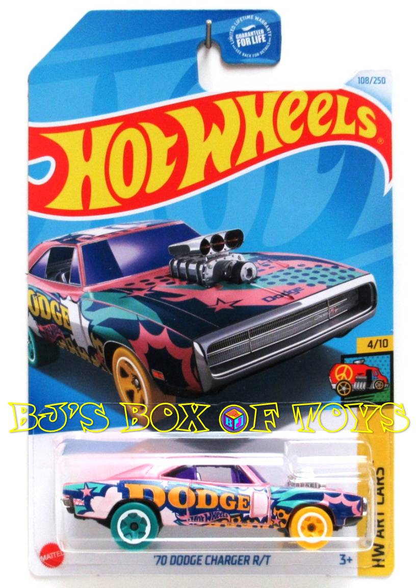 2024 Hot Wheels '70 DODGE CHARGER R/T Multi-Color Custom Mod Car #108 HW Art Cars 4/10 New