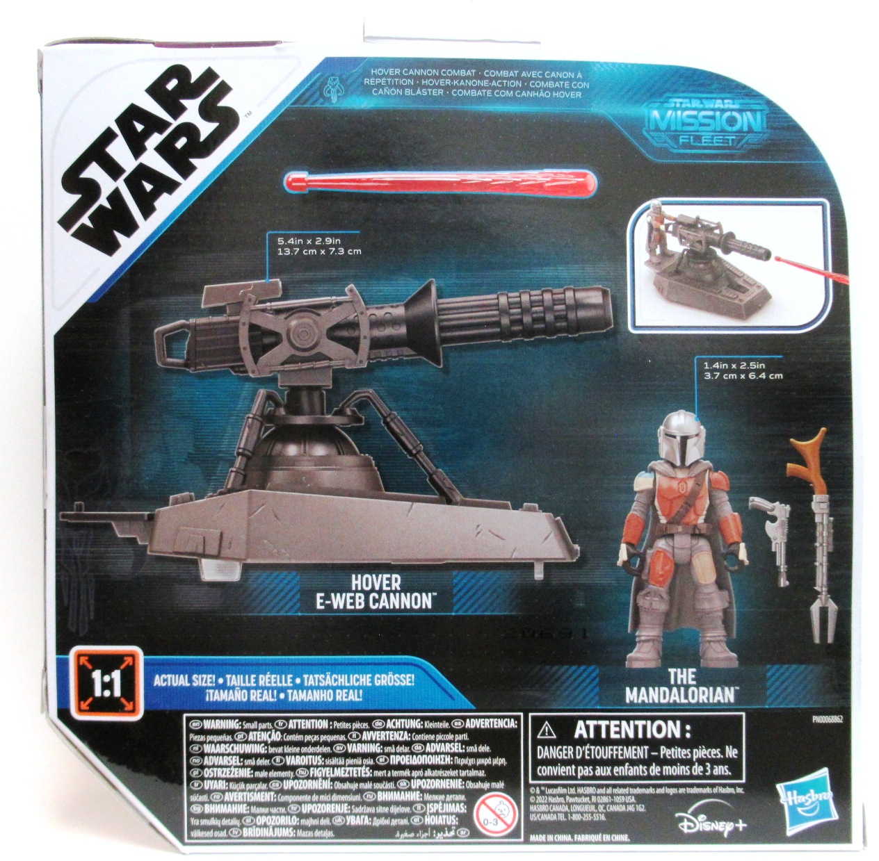 Star Wars Mission Fleet HOVER E-WEB CANNON Playset Mandalorian 2.5"in. Figure with Accessories New - Image 2
