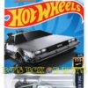 2024 Hot Wheels BACK TO THE FUTURE TIME MACHINE-HOVER MODE Silver DeLorean #60 HW Screen Time 5/10 New