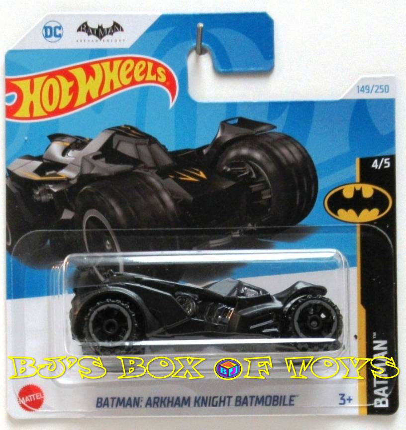 2024 Hot Wheels BATMAN ARKHAM KNIGHT BATMOBILE Black Movie Bat Mobile #149 Short Card Batman #4/5 New