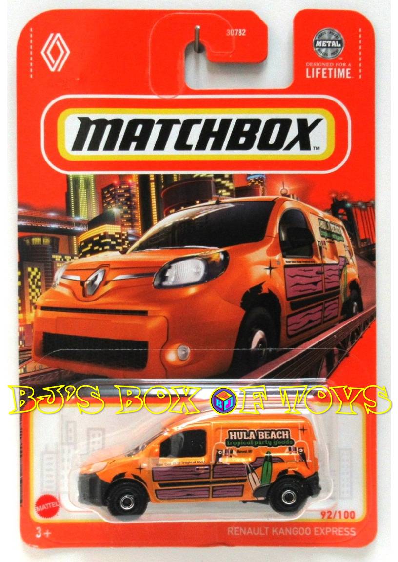 2024 Matchbox RENAULT KANGOO EXPRESS Orange Hula Beach Delivery Van #92/100 MBX Metro New