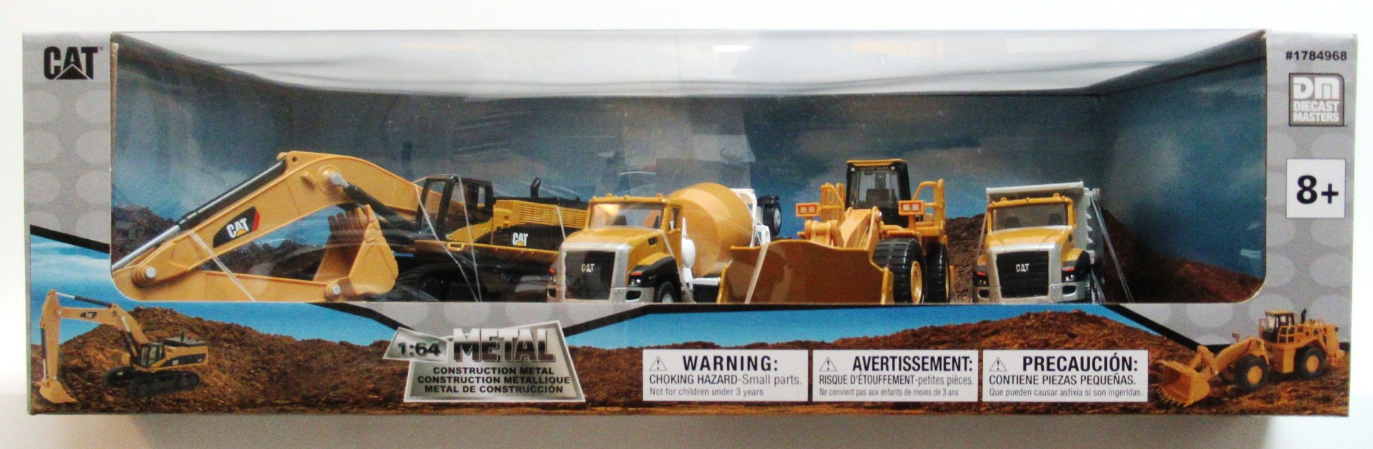 CAT CONSTRUCTION METAL Heavy Equipment Die-cast Masters 1:64 Scale CT660 Truck 988H Loader CT660-OX Truck, 385C-L Excavator New