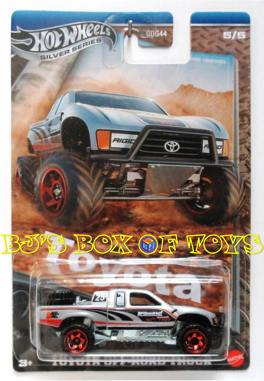2025 Hot Wheels Silver Series Collector Trucks Set of 5 Tundra Tacoma Land Cruiser Off-Road New