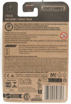 2025 Matchbox 1940 Dodge V-Series Truck Tan Brown Vintage Pickup #119 MBX Road Trip New