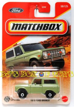 2025 Matchbox 1970 FORD BRONCO Green Classic Factory Off-Road 4x4 SUV #59/125 MBX Adventure New