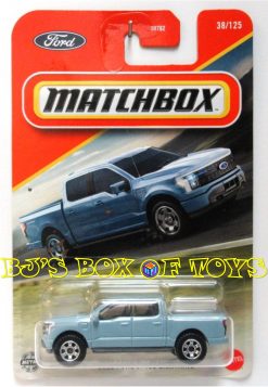 2025 Matchbox 2022 FORD F-150 LIGHTNING Blue Electric Pickup Truck #38/125 MBX Off-Road New