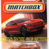 2025 Matchbox 2021 FORD MUSTANG MACH-E Orange 4 Door Electric Pony Car #39/125 MBX City New