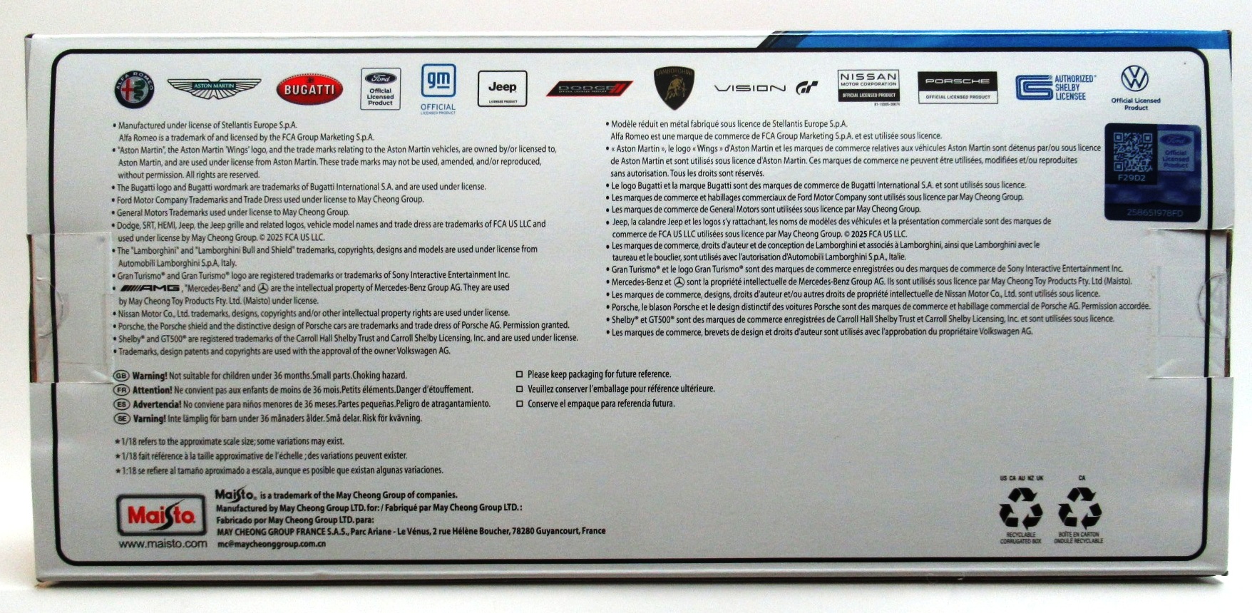 2020 MUSTANG SHELBY GT500 CFTP Orange 1:18 Maisto New - Image 5