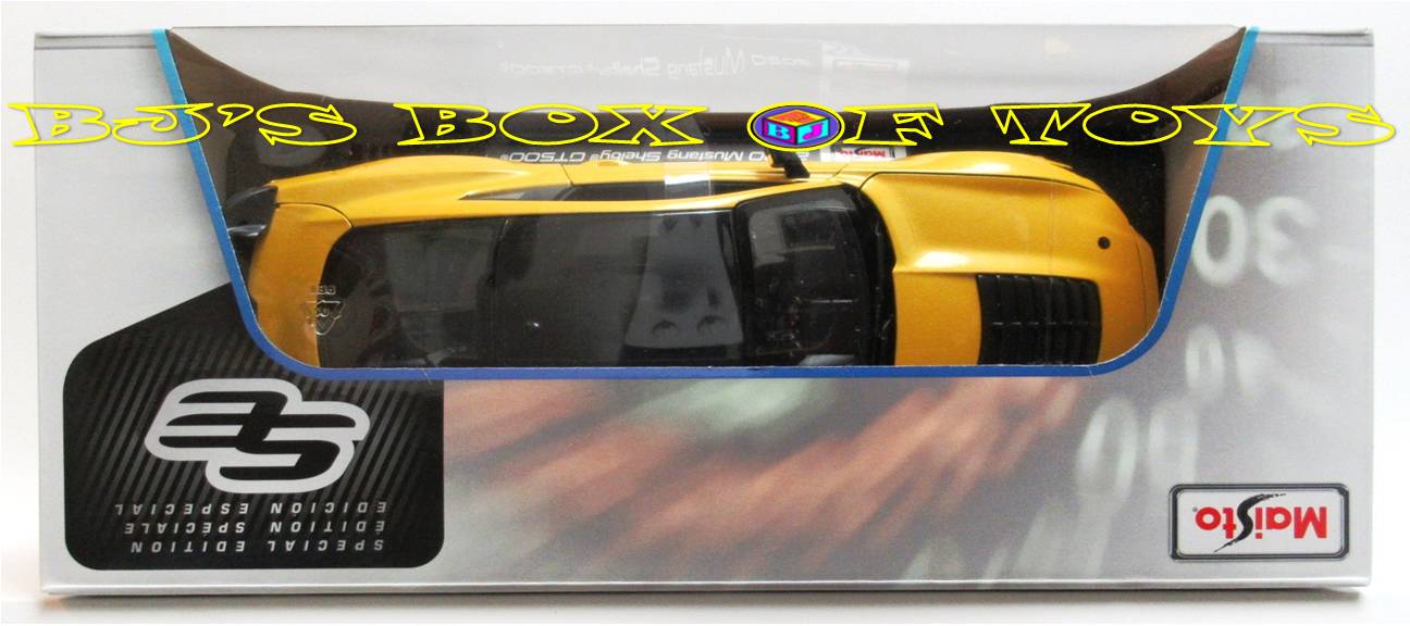 2020 MUSTANG SHELBY GT500 Yellow 1:18 Maisto New - Image 4