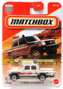 2026 Matchbox '17 TOYOTA LANDCRUISER 78 Off-White 4x4 Pickup Truck #40/125 MBX Adventure New