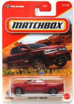 2026 Matchbox 2025 RAM 1500 REV Red Dodge 4dr. 4x4 Pickup Truck #27/125 MBX Adventure New