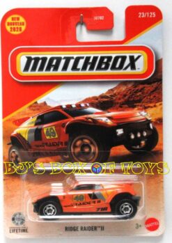 2026 Matchbox RIDGE RAIDER II Orange 4x4 Off-Road Rally Race Buggy Truck #23/125 MBX Adventure New