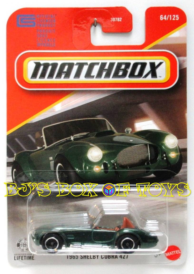 2026 Matchbox 1965 SHELBY COBRA 427 Dark Green Classic American Sports Car #64/125 MBX Showroom New