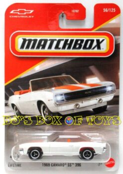 2026 Matchbox 1969 CHEVY CAMARO SS 396 White Classic Convertible Muscle Car #56/125 MBX Showroom New