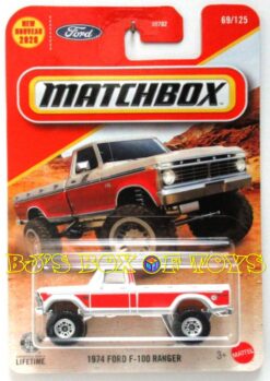 2026 Matchbox 1974 FORD F-100 RANGER White Classic 4x4 Pickup Truck #69/125 MBX Adventure New