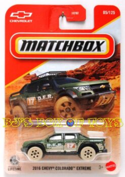 2026 Matchbox 2016 CHEVY COLORADO EXTREME Green Muddy Racing 4x4 Pickup Truck #05/125 MBX Adventure New