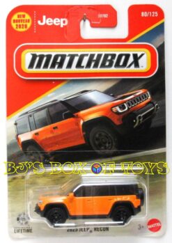 2026 Matchbox 2025 JEEP RECON Orange Black 4x4 Off-Road SUV #80/125 MBX Adventure New